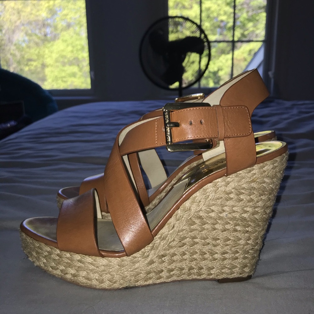 Michael Kors Tan Wedges